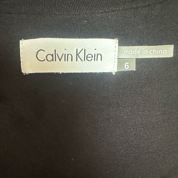 Calvin Klein Black Sleeveless‎ Scoop Neck Gown - Picture 4 of 6